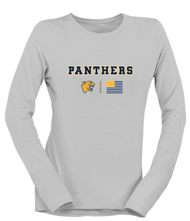 Cheltenham Panthers Team Colors Flag Women's LS T-Shirt
