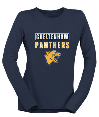 Cheltenham Panthers Mascot #9 Women's LS T-Shirt