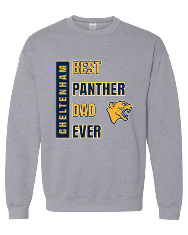 Cheltenham Panthers Best Panther Dad Men's Sweatshirt