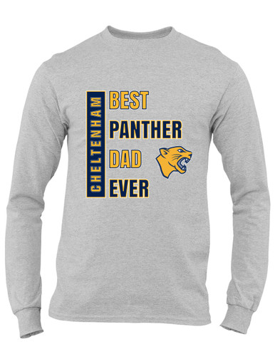 Cheltenham Panthers Best Panther Dad Men's LS T-Shirt