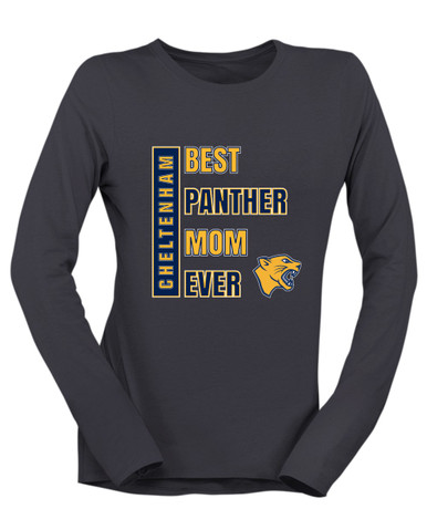 Cheltenham Panthers Best Panther Mom Women's LS T-Shirt