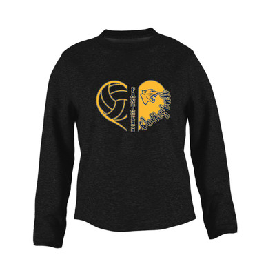 Cheltenham Panthers Heart Volleyball Women's Sweatshirt