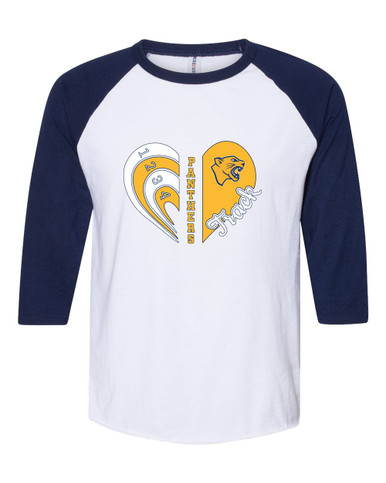 Cheltenham Panthers Heart Track Women's Baseball T-Shirt