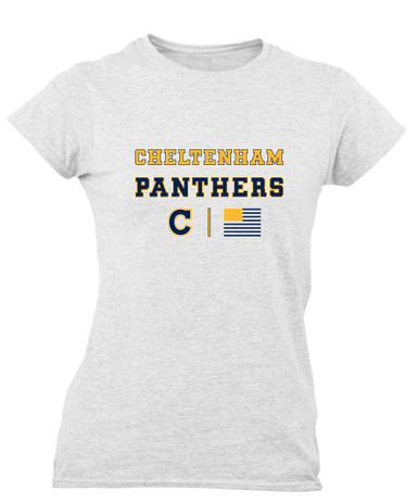 Cheltenham Panthers C Script Spirit Flag Women's Premium SS T-Shirt