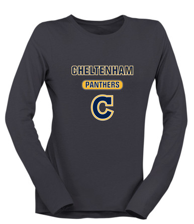 Cheltenham Panthers C Script Mascot #3 Women's Premium LS T-Shirt