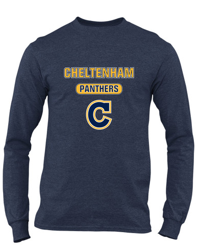Cheltenham Panthers C Script Mascot #3 Men's LS T-Shirt