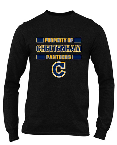 Cheltenham Panthers C Script Property Of Men's LS T-Shirt