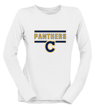 Cheltenham Panthers C Script Mascot #5 Women's LS T-Shirt
