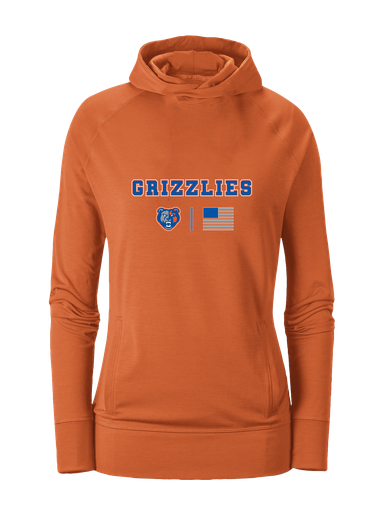 Grand Oaks Grizzlies Team Colors Flag Women's Hoodie