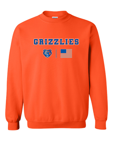 Grand Oaks Grizzlies Team Colors Flag Men's Sweatshirt