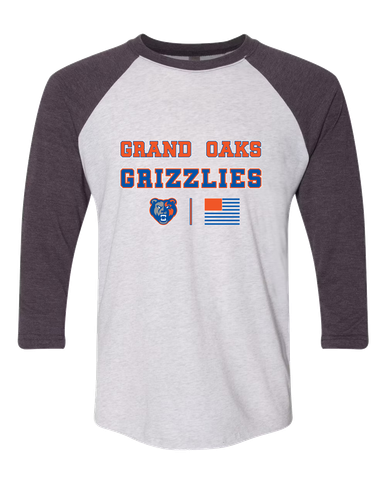 Grand Oaks Grizzlies Spirit Flag Men's Baseball T-Shirt