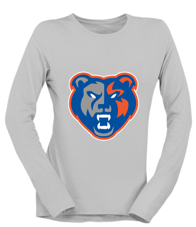Grand Oaks Grizzlies Mascot #1 Women's LS T-Shirt