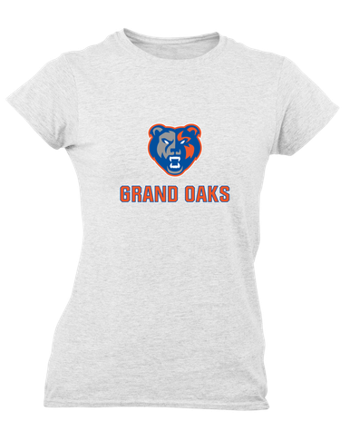Grand Oaks Grizzlies Mascot #2 Women's Premium SS T-Shirt