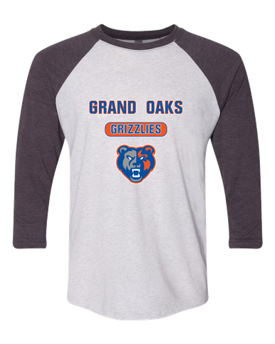 Grand Oaks Grizzlies Mascot #3 Women's Baseball T-Shirt
