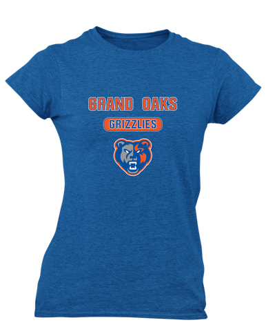Grand Oaks Grizzlies Mascot #3 Women's Premium SS T-Shirt