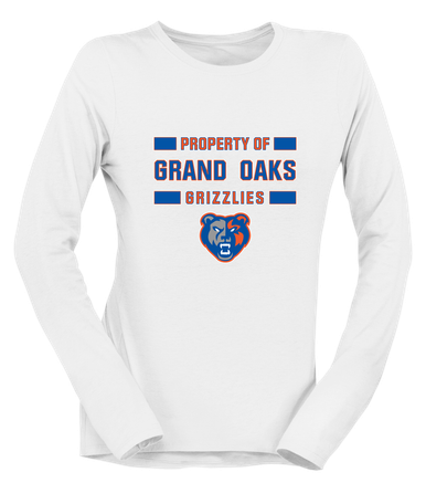 Grand Oaks Grizzlies Property Of Women's Premium LS T-Shirt