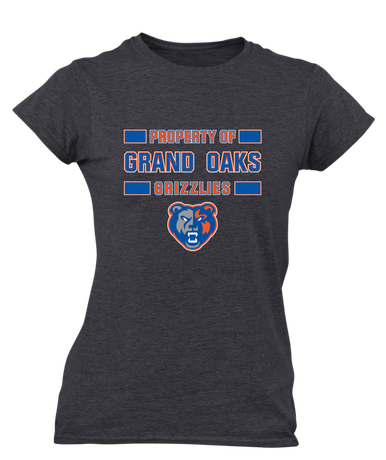 Grand Oaks Grizzlies Property Of Women's Premium SS T-Shirt