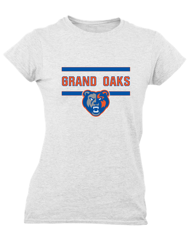 Grand Oaks Grizzlies Mascot #4 Women's SS T-Shirt