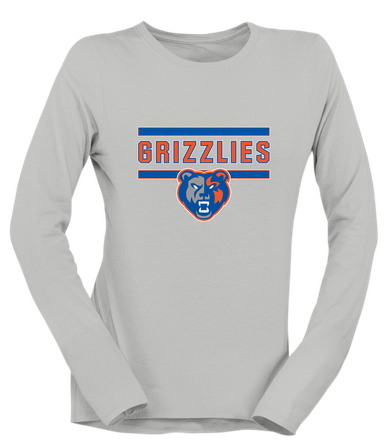 Grand Oaks Grizzlies Mascot #5 Women's Premium LS T-Shirt