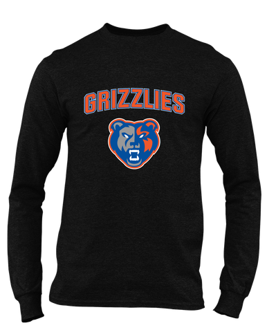 Grand Oaks Grizzlies Mascot #6 Men's Premium LS T-Shirt