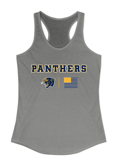 Round Lake Panthers Team Colors Flag Women's Tank Top