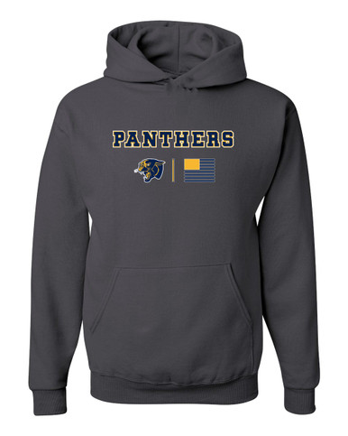 Round Lake Panthers Team Colors Flag Men's Premium Hoodie