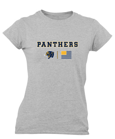 Round Lake Panthers Team Colors Flag Women's SS T-Shirt