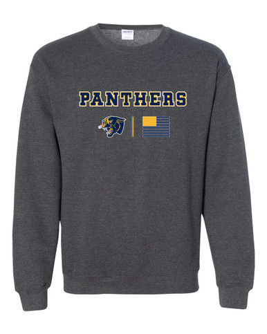 Round Lake Panthers Team Colors Flag Men's Sweatshirt