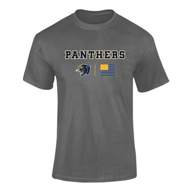 Round Lake Panthers Team Colors Flag Men's SS T-Shirt