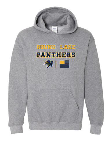 Round Lake Panthers Spirit Flag Men's Hoodie