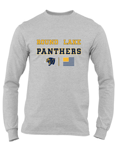 Round Lake Panthers Spirit Flag Men's Premium LS T-Shirt