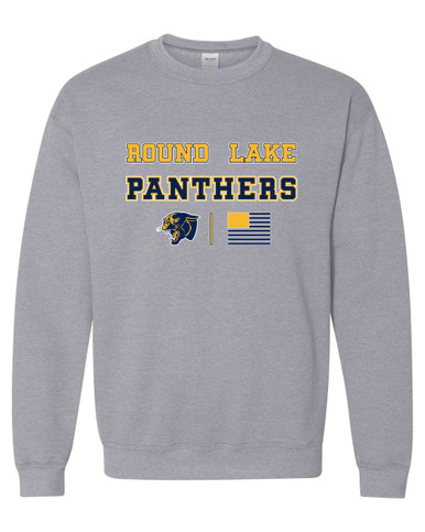 Round Lake Panthers Spirit Flag Men's Sweatshirt