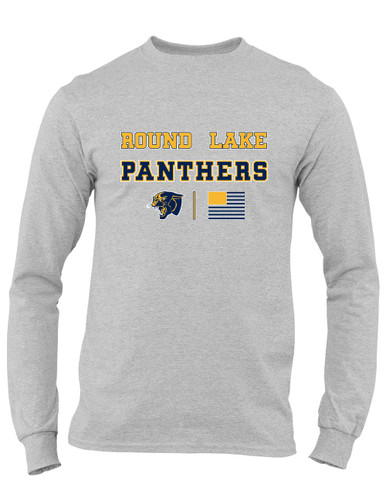 Round Lake Panthers Spirit Flag Men's LS T-Shirt