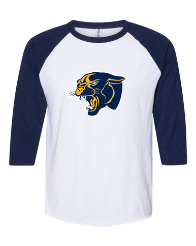 Round Lake Panthers Mascot #1 Women's Baseball T-Shirt
