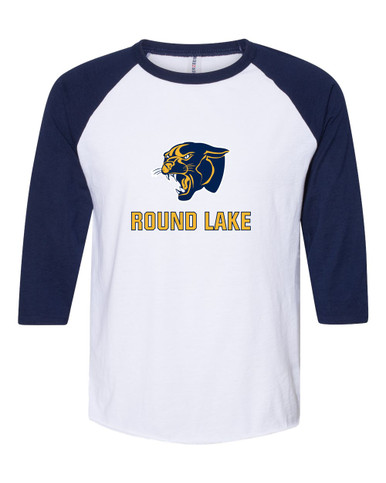 Round Lake Panthers Mascot #2 Men's Baseball T-Shirt