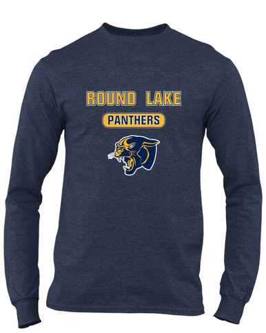 Round Lake Panthers Mascot #3 Men's LS T-Shirt