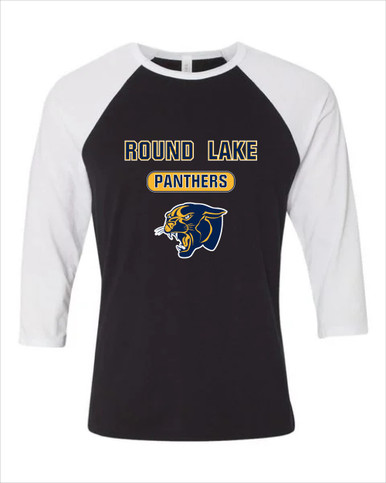 Round Lake Panthers Mascot #3 Men's Baseball T-Shirt