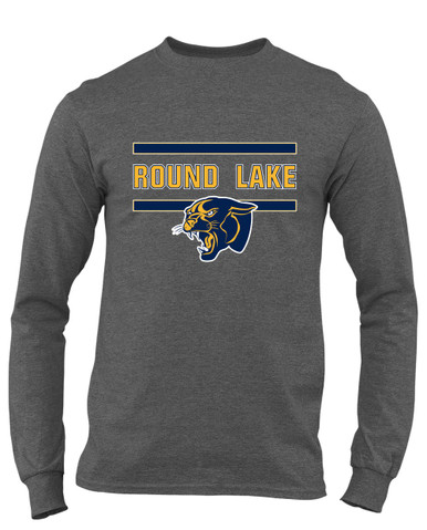Round Lake Panthers Mascot #4 Men's LS T-Shirt