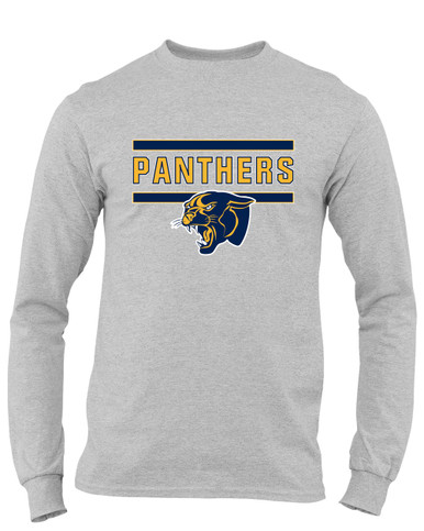 Round Lake Panthers Mascot #5 Men's LS T-Shirt