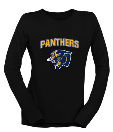 Round Lake Panthers Mascot #6 Women's Premium LS T-Shirt