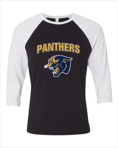 Round Lake Panthers Mascot #6 Women's Baseball T-Shirt