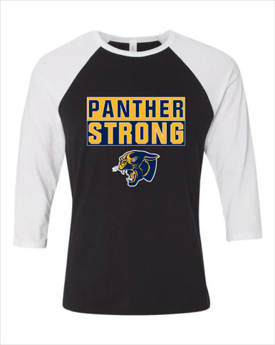 Round Lake Panthers Strong #1 Women's Baseball T-Shirt