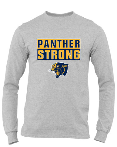 Round Lake Panthers Strong #1 Men's LS T-Shirt