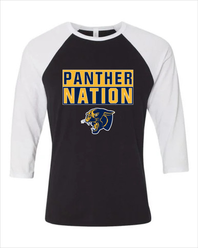 Round Lake Panthers Nation #1 Men's Baseball T-Shirt