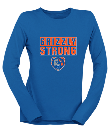 Grand Oaks Grizzlies Strong #1 Women's LS T-Shirt