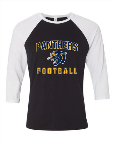 Round Lake Panthers Football #1 Women's Baseball T-Shirt