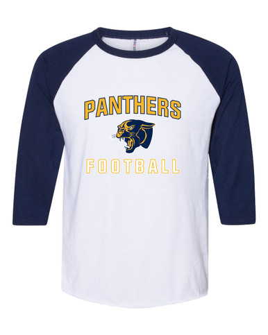 Round Lake Panthers Football #1 Men's Baseball T-Shirt