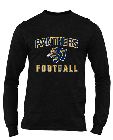 Round Lake Panthers Football #1 Men's LS T-Shirt