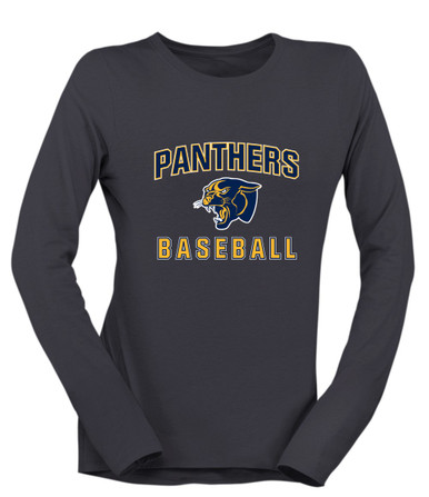Round Lake Panthers Baseball #1 Women's Premium LS T-Shirt