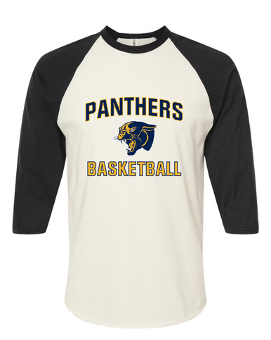 Round Lake Panthers Basketball #1 Women's Baseball T-Shirt